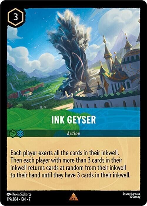 Ink Geyser Non-Foil Disney Lorcana 119/204 Archazia's Island