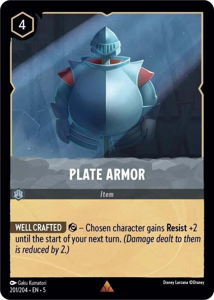 Plate Armor Non-Foil Disney Lorcana 201/204