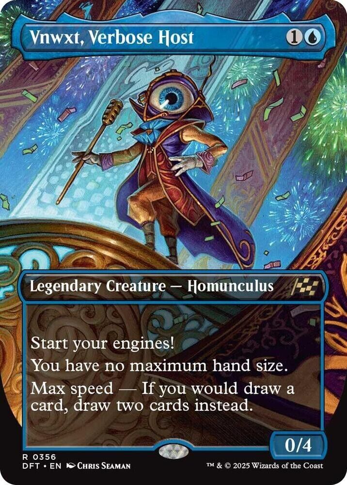 Vnwxt, Verbose Host (Borderless) (Non-Foil) Aetherdrift MTG