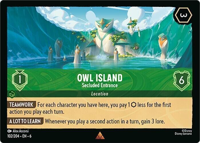 Owl Island Secluded Entrance Non-Foil Disney Lorcana