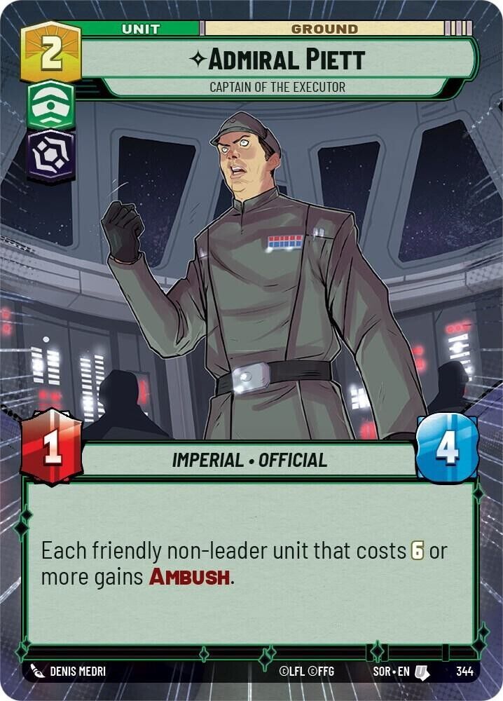 Admiral Piett - Captain of the Executor (Hyperspace) (Non-Foil) SWU