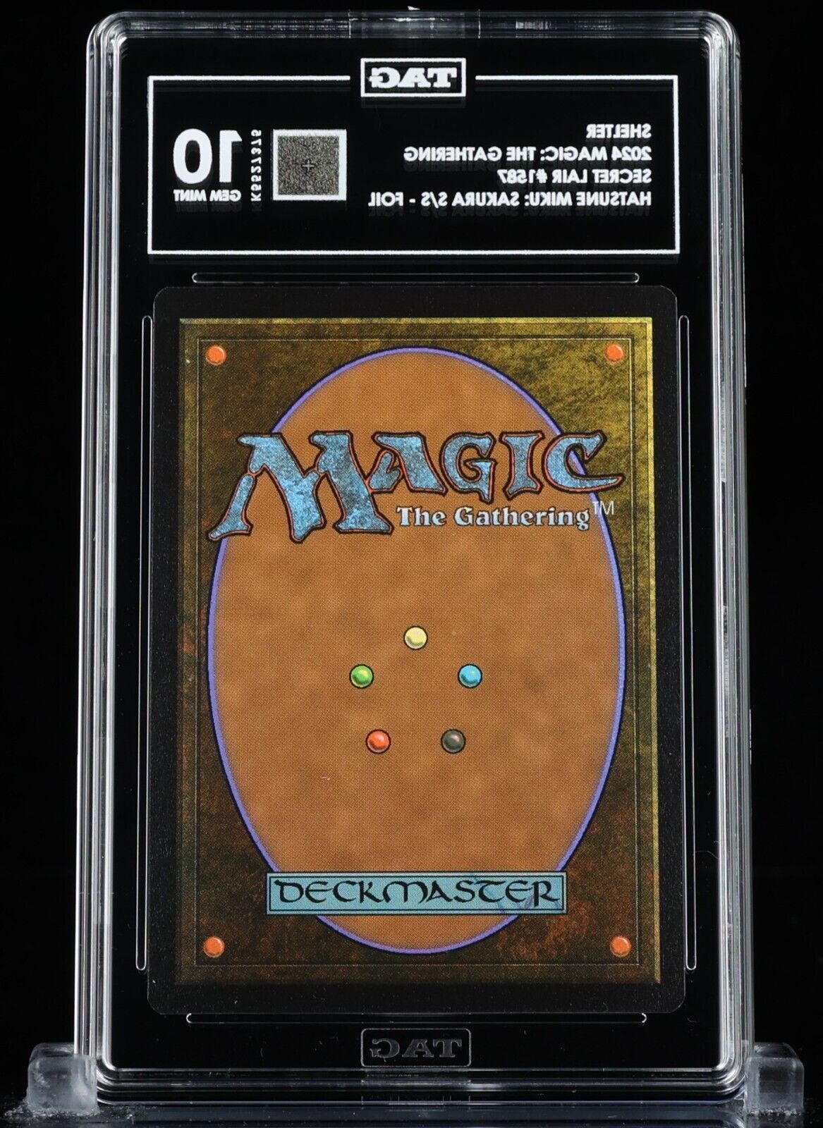 MTG TAG 10 Hatsune Miku Shelter Brdless Foil #1587 Secret Lair Sakura Superstar