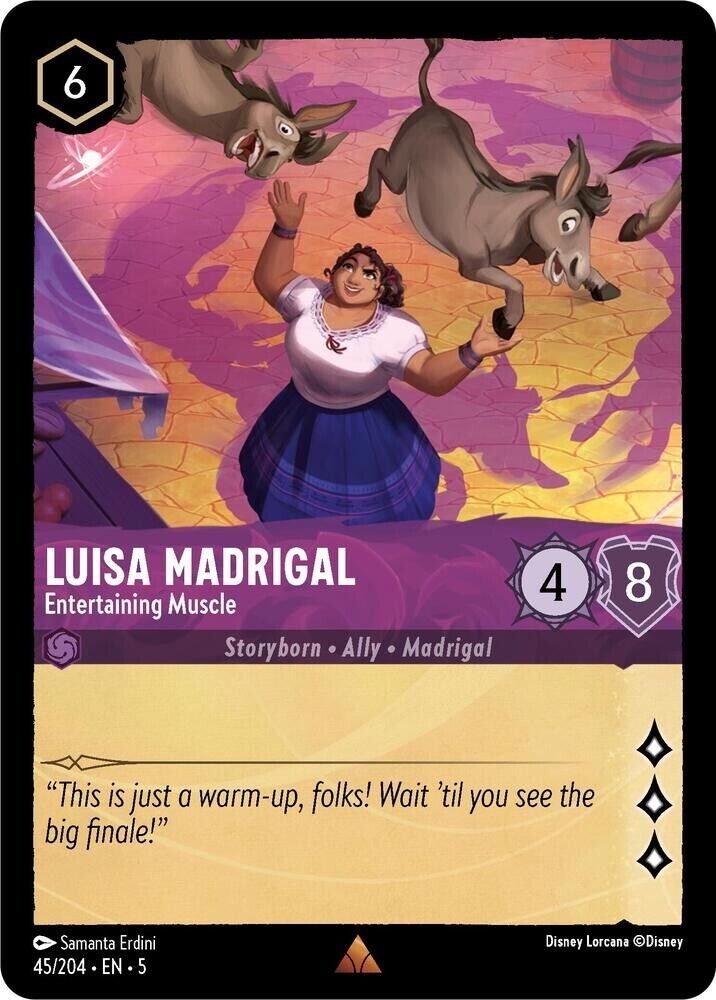 Luisa Madrigal Entertaining Muscle Non-Foil Disney Lorcana