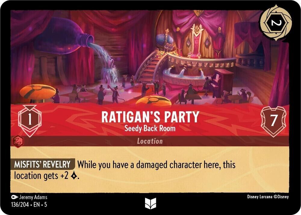 Ratigan's Party Seedy Back Room Foil Disney Lorcana