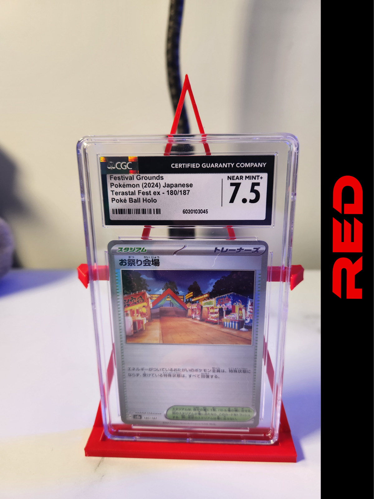 Graded Card Stand Tri - Compatible with TAG/PSA/CGC - Turnable 360 Card Display