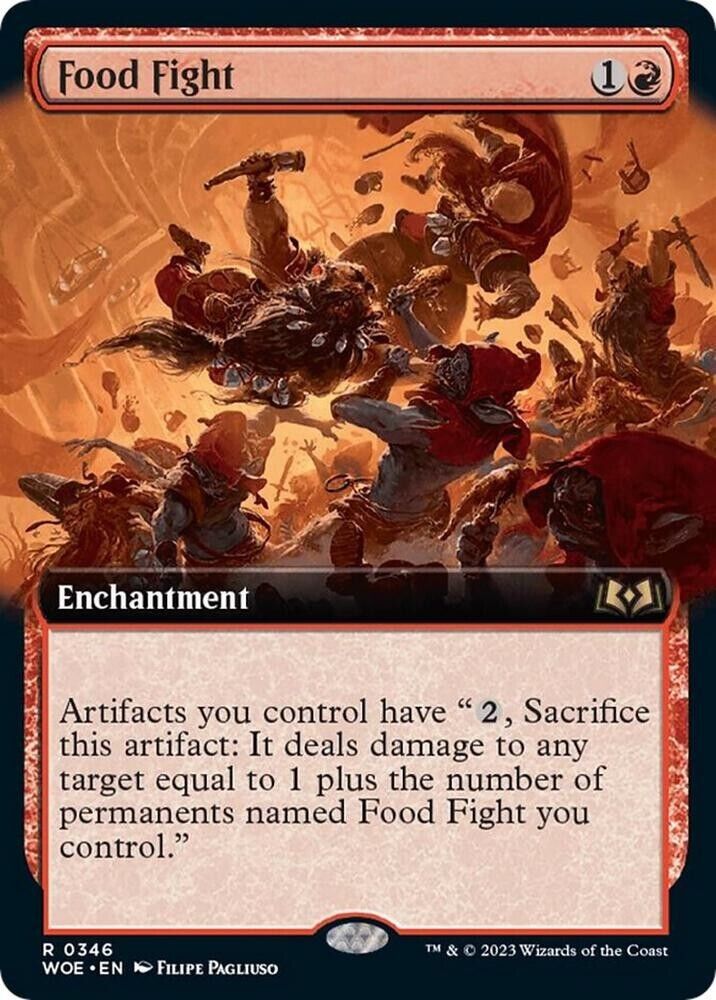 Food Fight (Extended Art) (Non-Foil) MTG