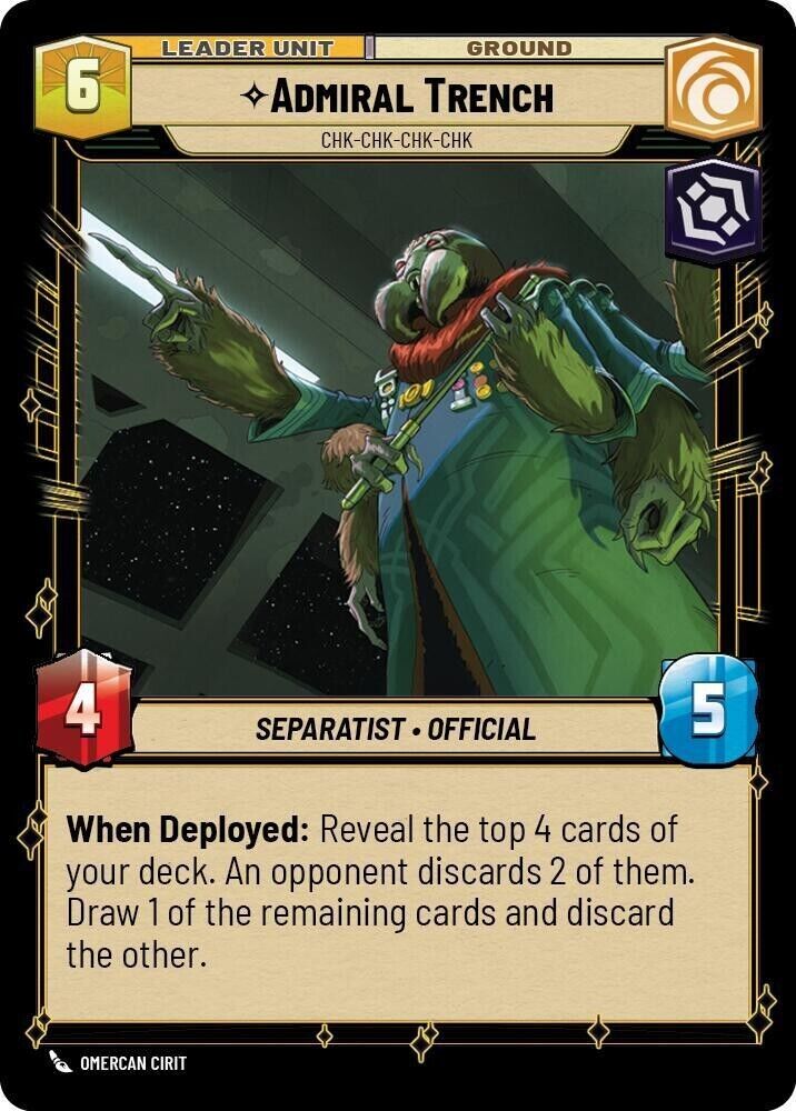 Admiral Trench - Chk-chk-chk-chk (Non-Foil) JTL SWU