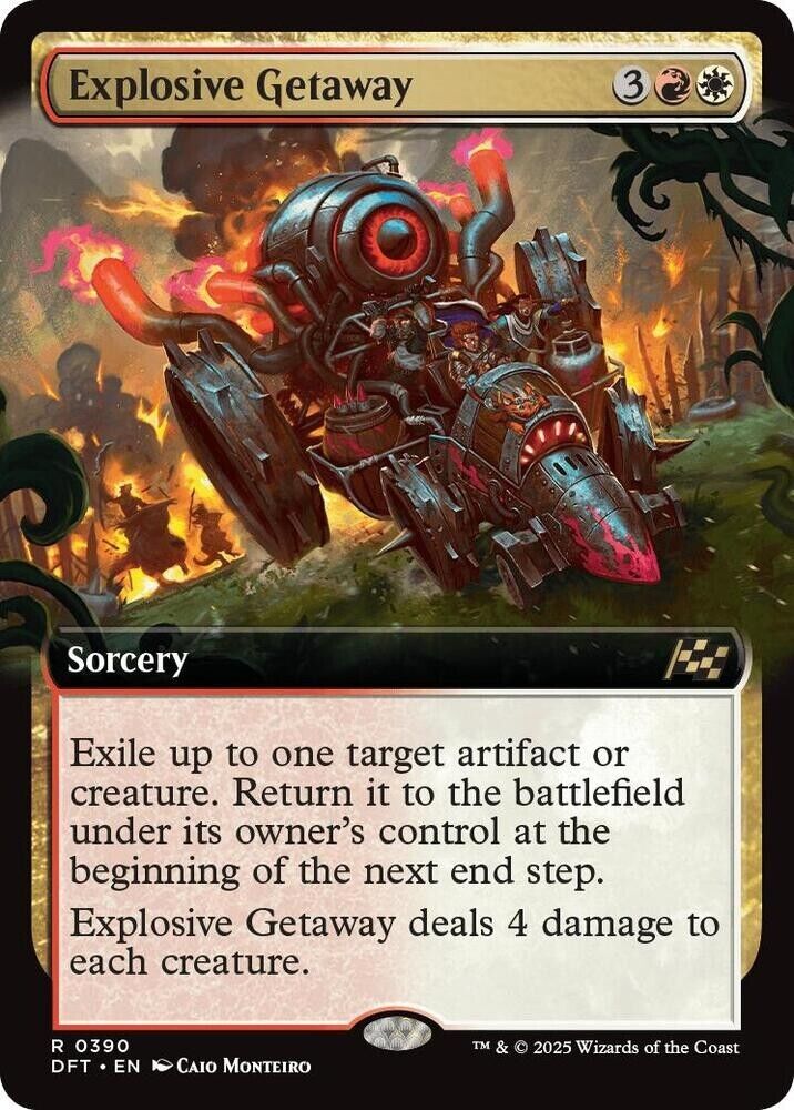Explosive Getaway (Extended Art) (Foil) Aetherdrift MTG