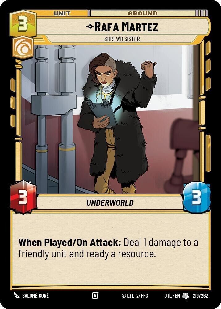 Rafa Martez - Shrewd Sister (Non-Foil) JTL SWU