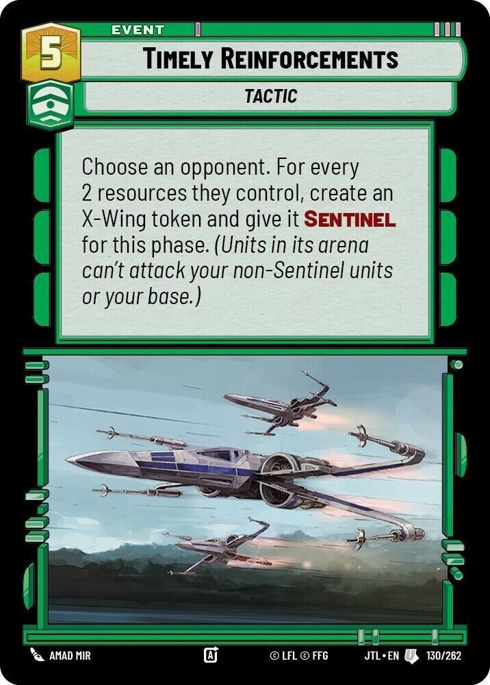Timely Reinforcements (Non-Foil) JTL SWU