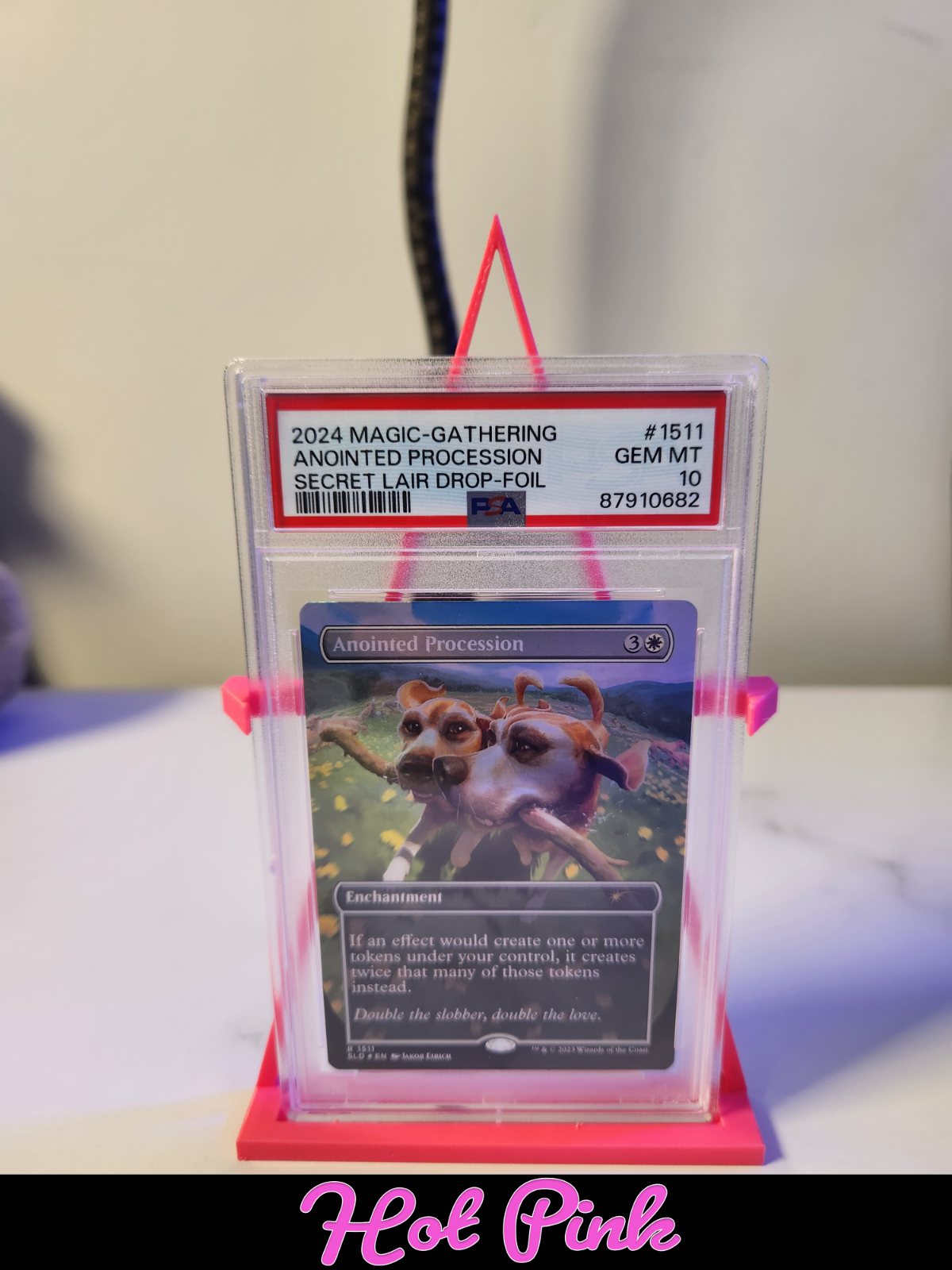 Graded Card Stand Tri - Compatible with TAG/PSA/CGC - Turnable 360 Card Display