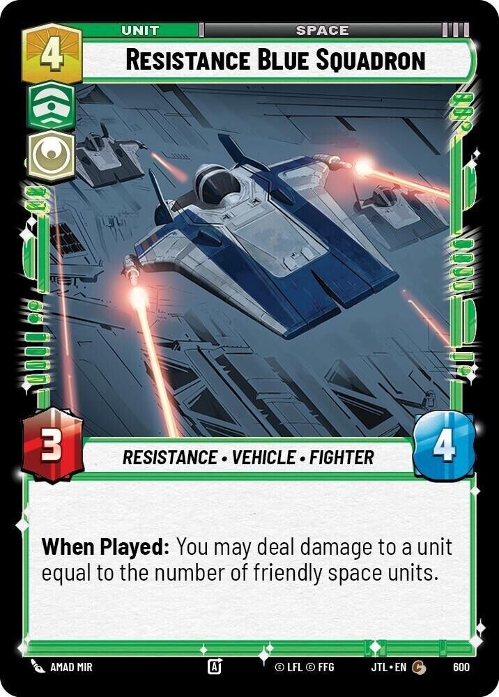 Resistance Blue Squadron (Foil) JTL SWU