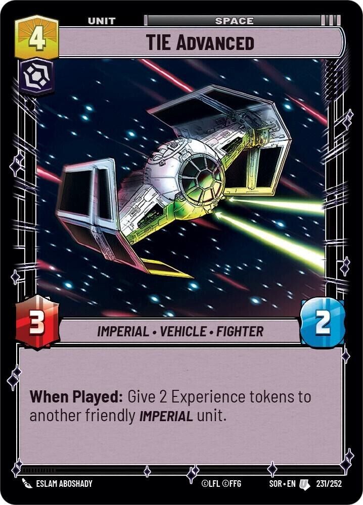 TIE Advanced (Non-Foil) SWU