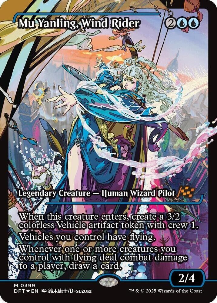 Mu Yanling, Wind Rider (Showcase) (Foil) Aetherdrift MTG