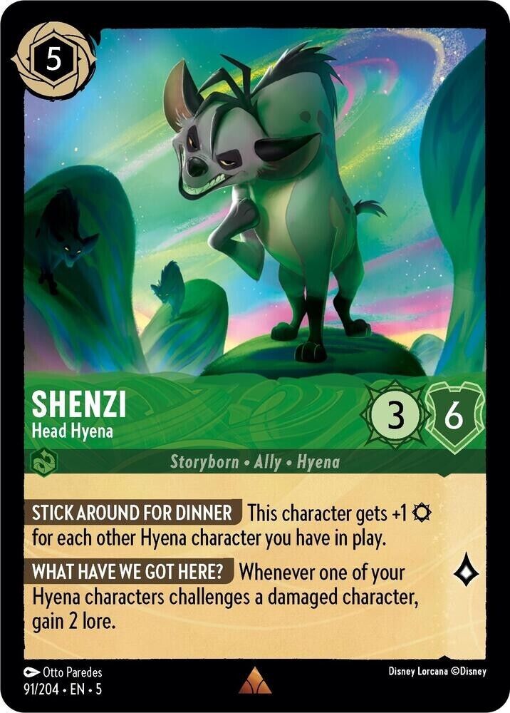 Shenzi Head Hyena Non-Foil Disney Lorcana 91/204