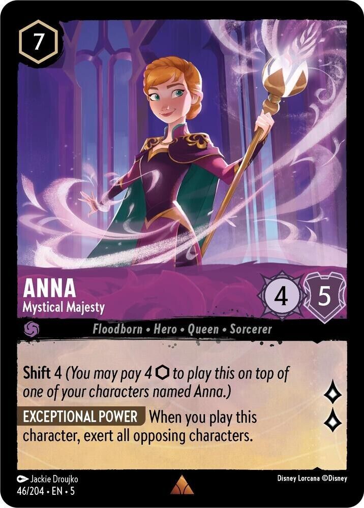 Anna Mystical Majesty Non-Foil Disney Lorcana 46/204