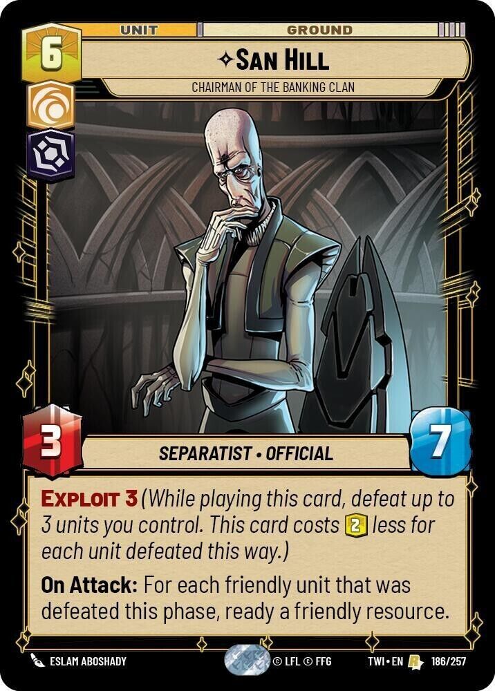San Hill - Chairman of the Banking Clan (Non-Foil) SWU