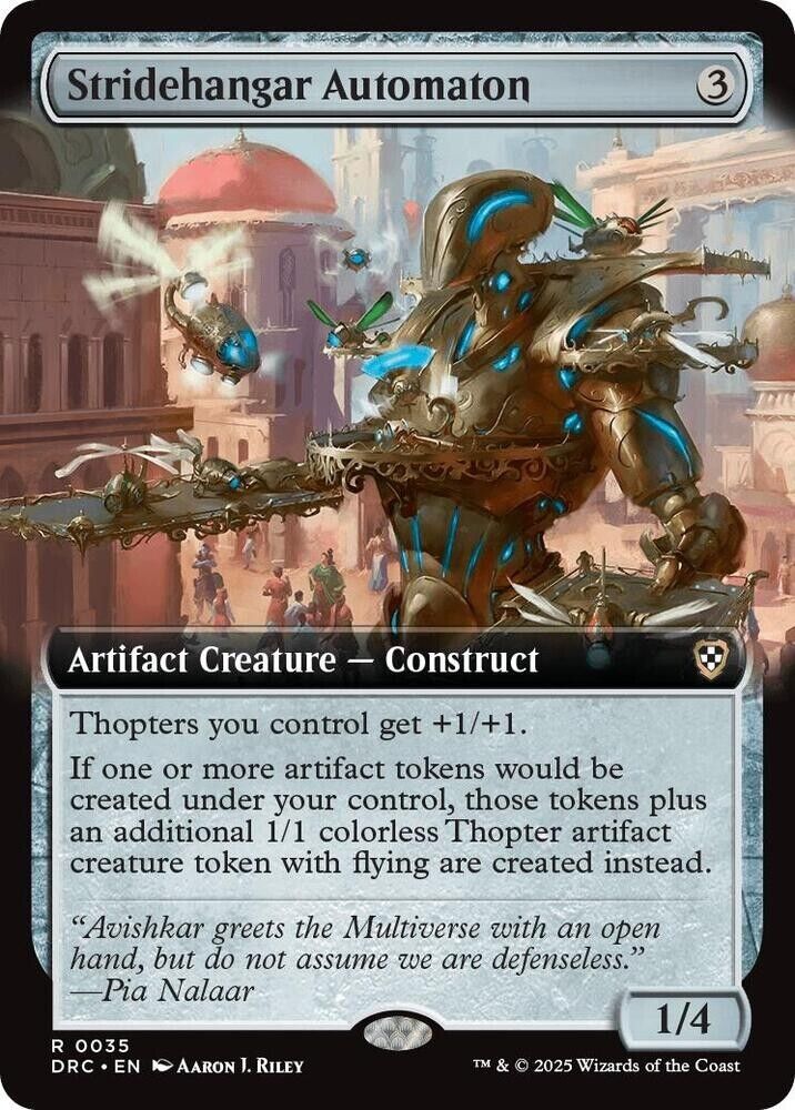 Stridehangar Automaton (Extended Art) (Non-Foil) Aetherdrift MTG