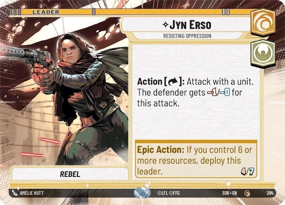 Jyn Erso - Resisting Oppression (Hyperspace) (Non-Foil) SWU