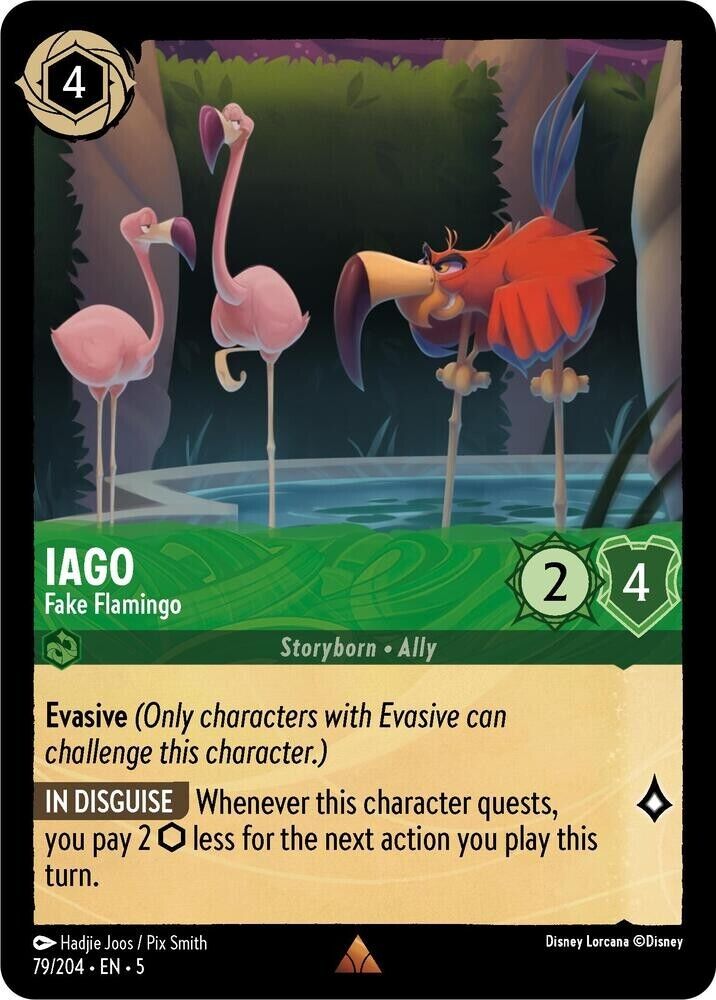 Iago Fake Flamingo Non-Foil Disney Lorcana 79/204