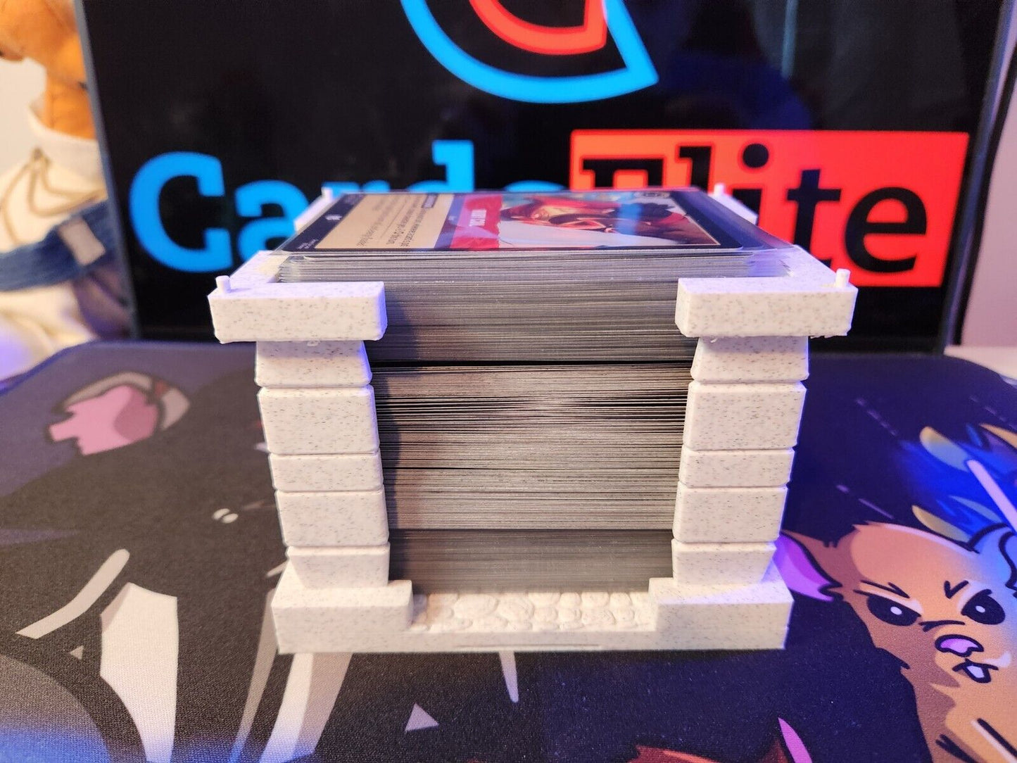 TCG Card Game Deck Box 100 Cards Deck Holder Stackable MTG Pokemon Lorcana