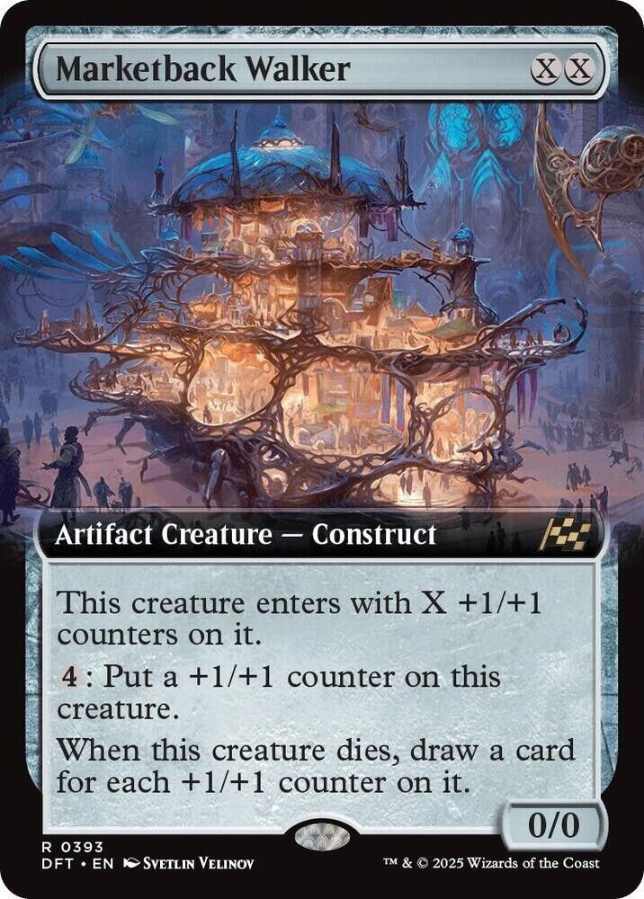 Marketback Walker (Extended Art) (Non-Foil) Aetherdrift MTG