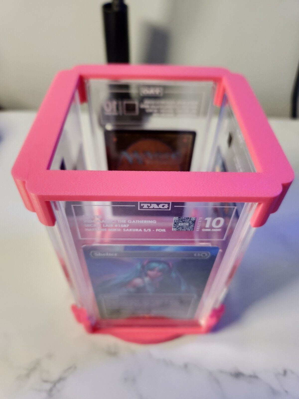 Graded Card Stand - Compatible with TAG - Turnable 360 Card Display - SlabTower