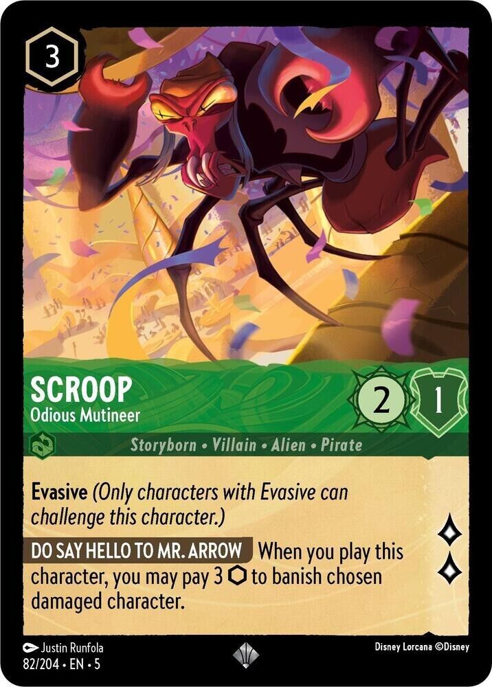 Scroop Odious Mutineer Non-Foil Disney Lorcana