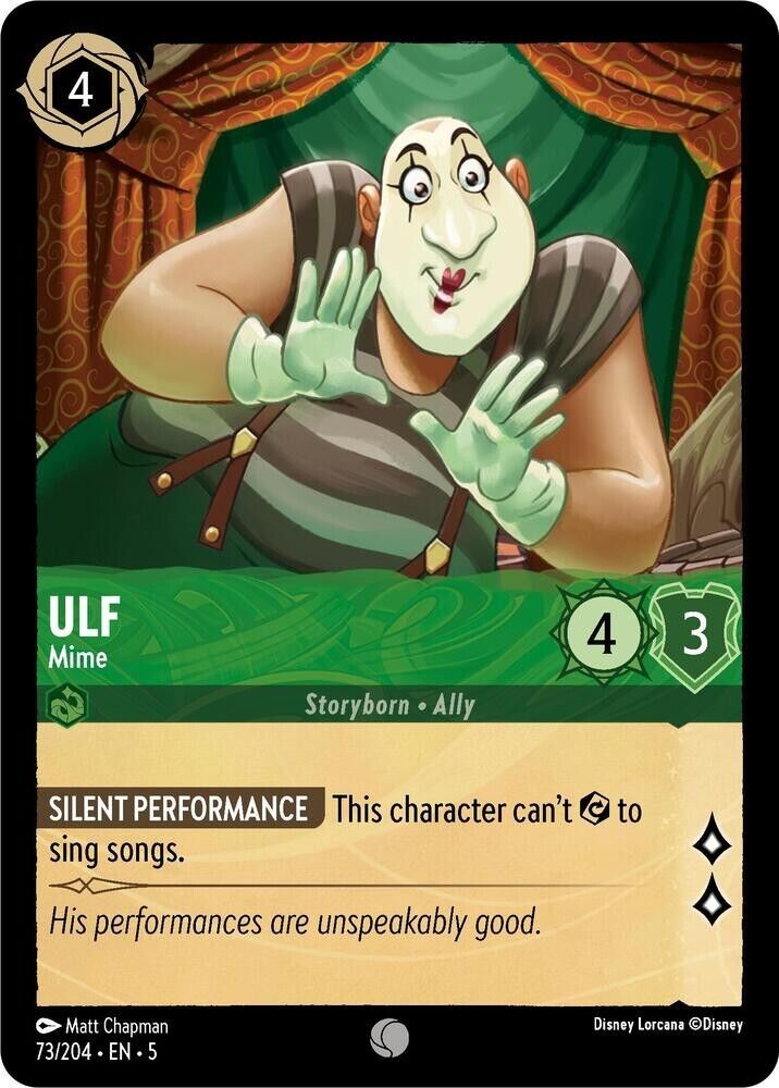 Ulf Mime Cold Foil Disney Lorcana 73/204