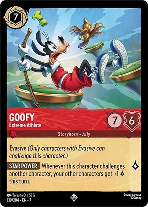 Goofy Extreme Athlete Non-Foil Disney Lorcana 139/204 Archazia's Island