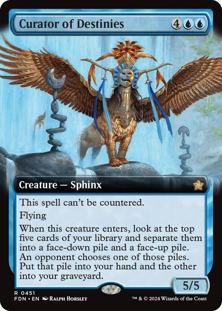 Curator of Destinies (Extended Art) (Foil) MTG
