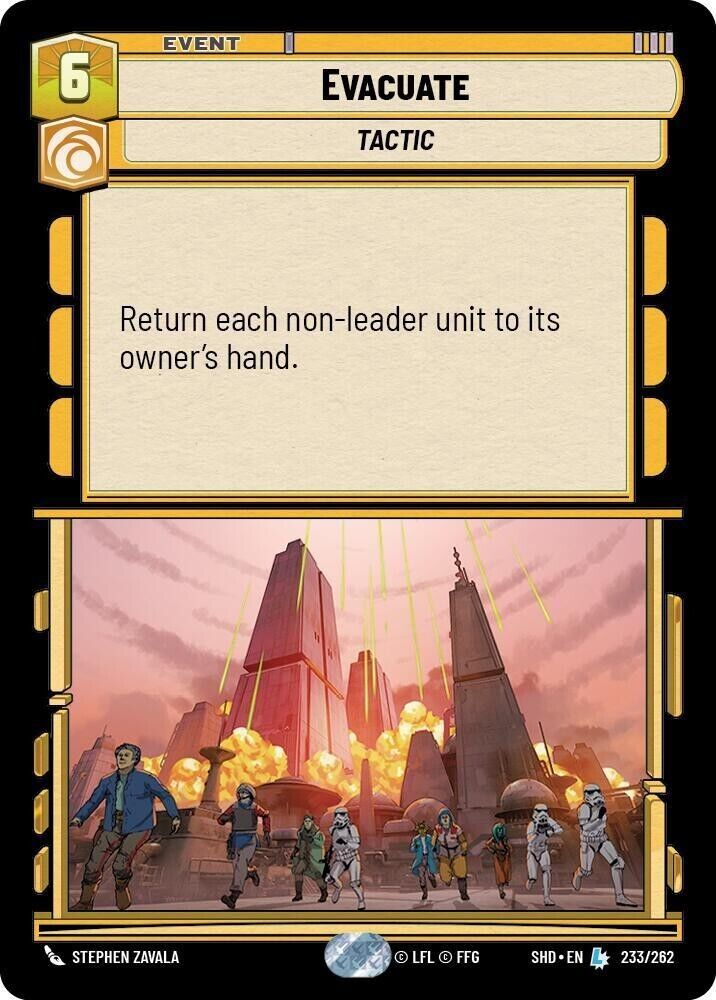 Evacuate (Non-Foil) SWU