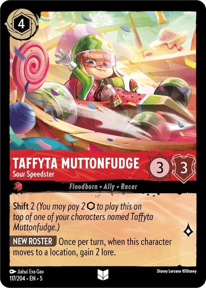 Taffyta Muttonfudge Sour Speedster Cold Foil Disney Lorcana 117/204