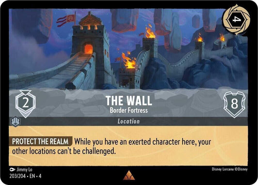 The Wall Border Fortress Non-Foil Disney Lorcana 203/204