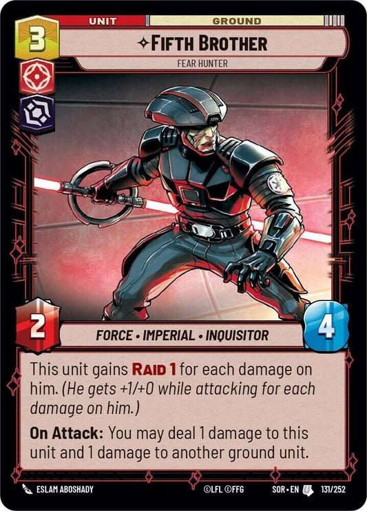Fifth Brother - Fear Hunter (Non-Foil) SWU