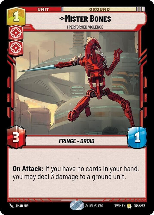 Mister Bones - I Performed Violence (Non-Foil) SWU