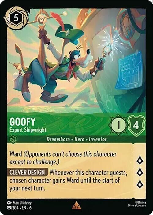 Goofy Expert Shipwright Non-Foil Disney Lorcana 89/204 