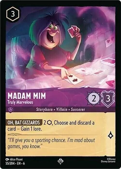 Madam Mim Truly Marvelous Non-Foil Disney Lorcana 55/204