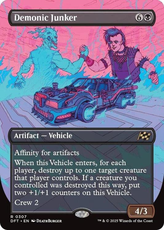 Demonic Junker (Borderless) (Non-Foil) Aetherdrift MTG