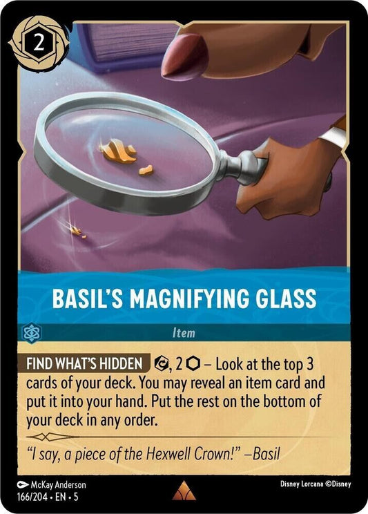 Basil's Magnifying Glass Non-Foil Disney Lorcana 166/204