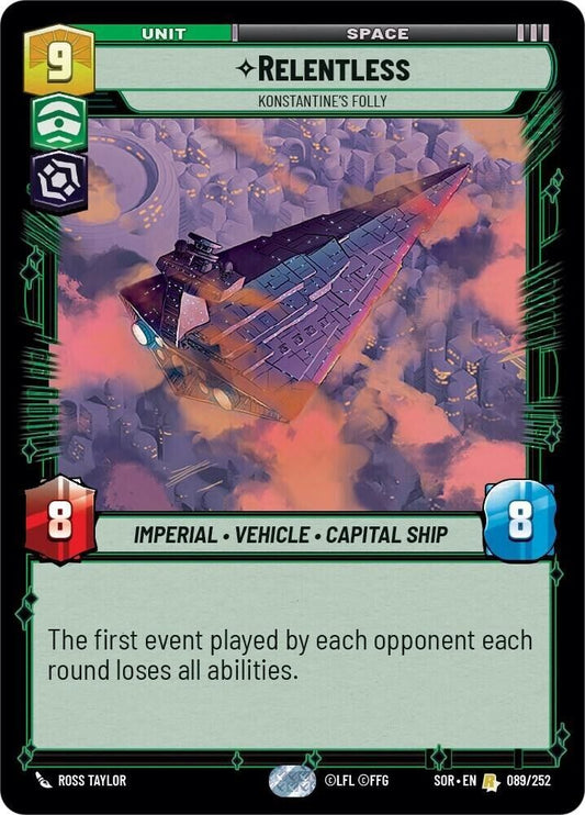 Relentless - Konstantine's Folly (Non-Foil) SWU