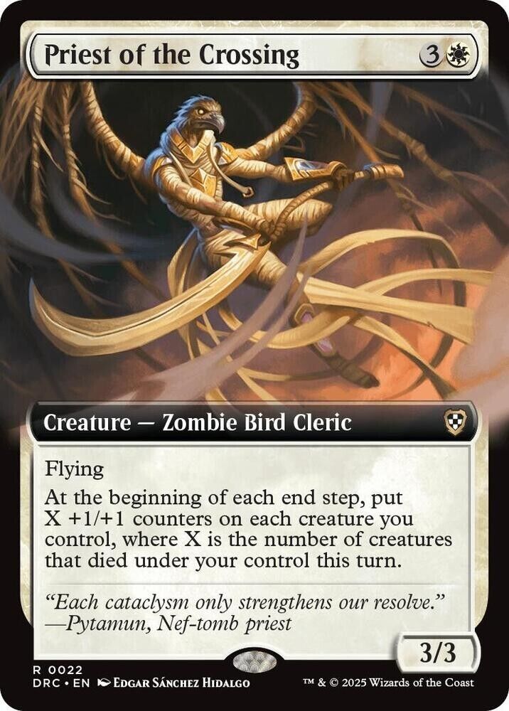 Priest of the Crossing (Extended Art) (Non-Foil) Aetherdrift MTG