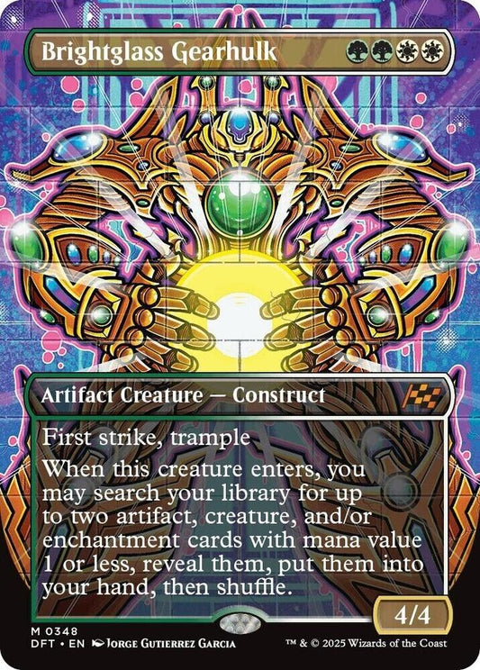Brightglass Gearhulk (Borderless) (Non-Foil) Aetherdrift MTG
