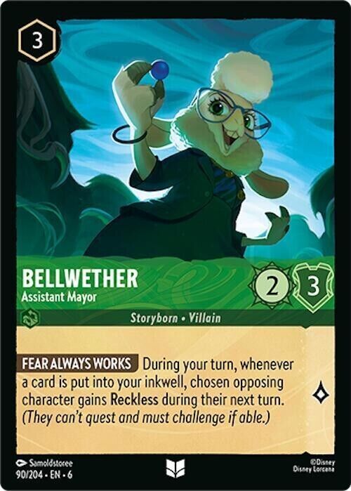 Bellwether Assistant Mayor Cold Foil Disney Lorcana 90/204