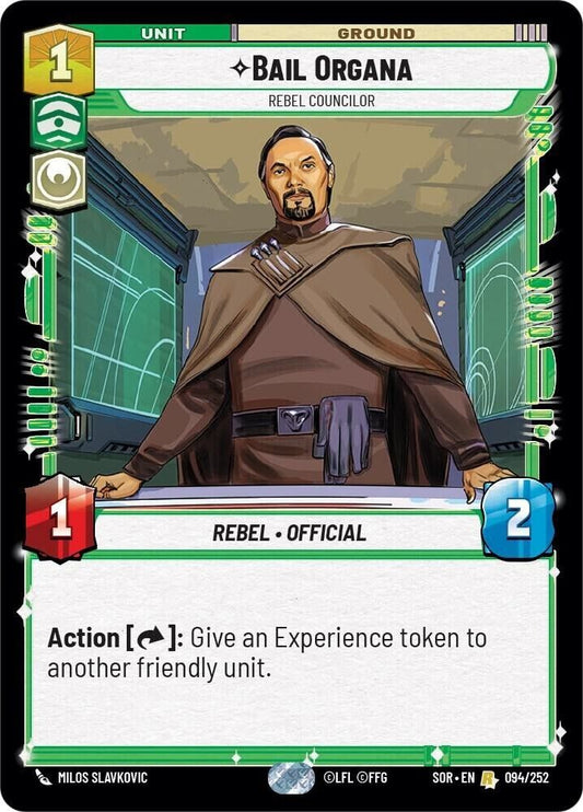 Bail Organa - Rebel Councilor (Non-Foil) SWU