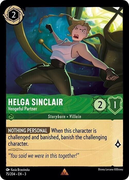 Helga Sinclair Vengeful Partner Non-Foil Disney Lorcana