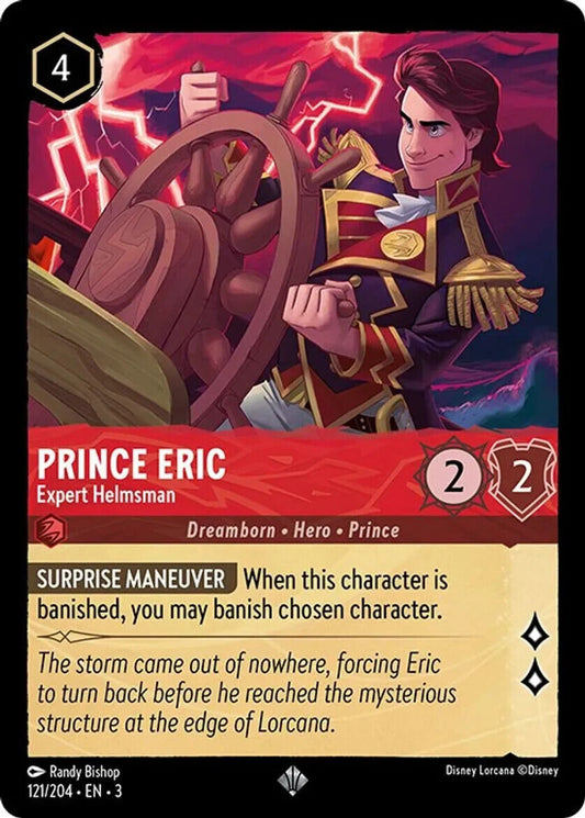 Prince Eric Expert Helmsman Cold Foil Disney Lorcana 121/204 