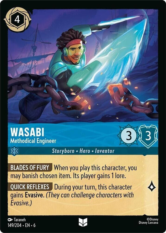 Wasabi Methodical Engineer Cold Foil Disney Lorcana 149/204