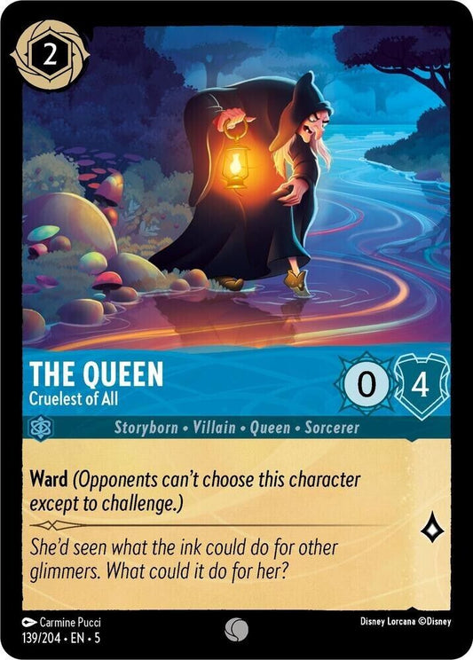 The Queen Cruelest of All Cold Foil Disney Lorcana 139/204 Shimmering Skies