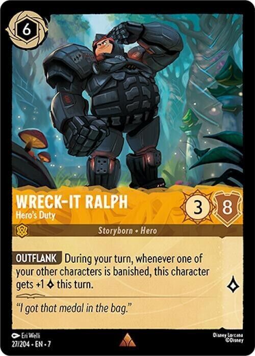 Wreck-It Ralph Hero's Duty Cold Foil Disney Lorcana 27/204 Archazia's Island